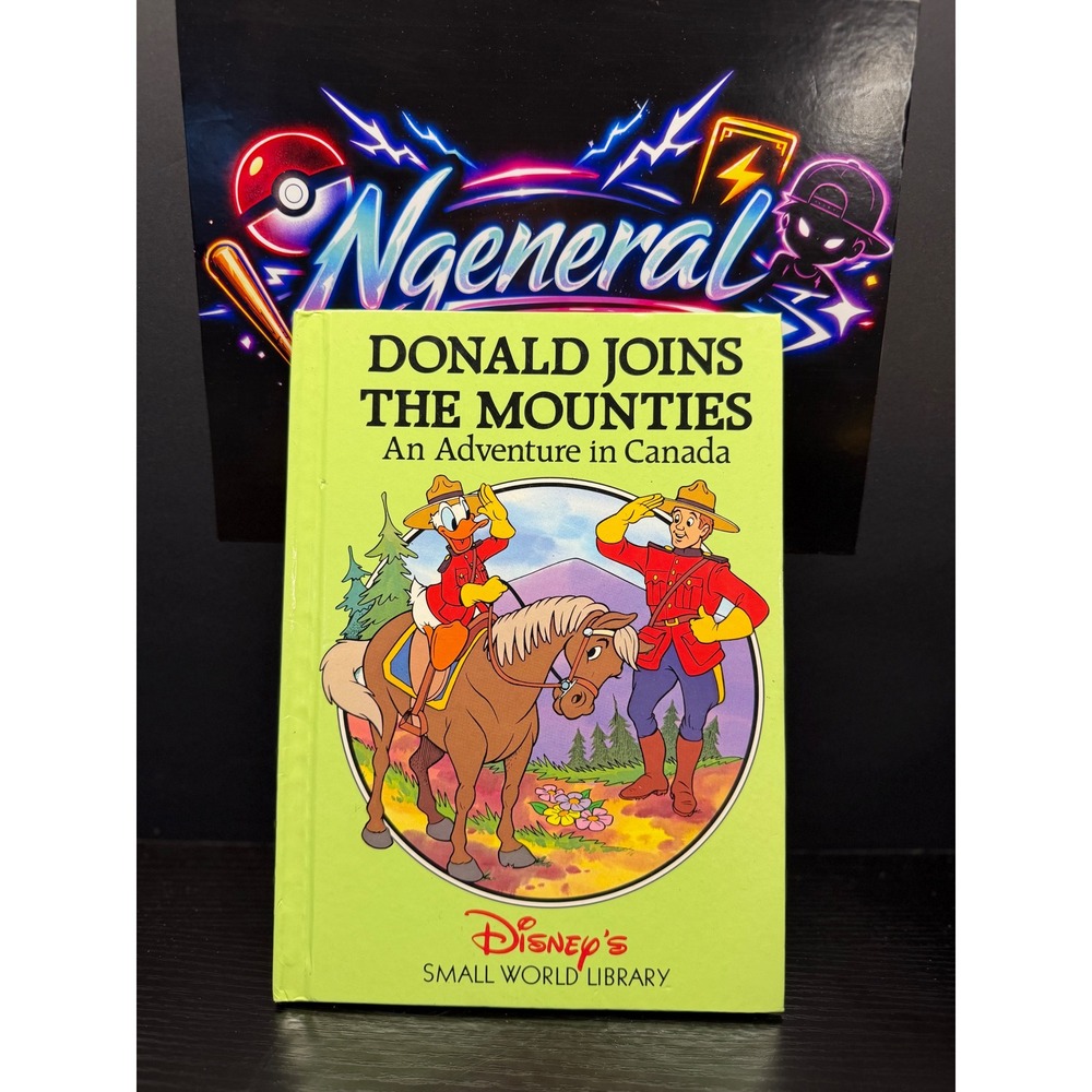 Disney Small World Library Donald Joins the Mounties Canada Grolier Hardcover